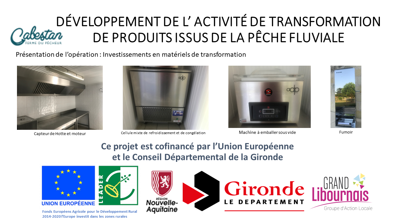 Affichage Soutien Europe LEADER Gironde et Grand ibournais CABESTAN  2019