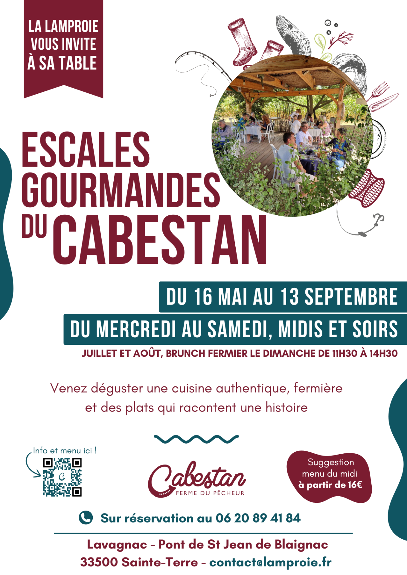 Affiche escales gourmandes